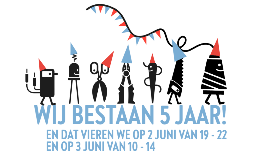 Repair Café Jeltje bestaat 5 jaar en we vieren feest!